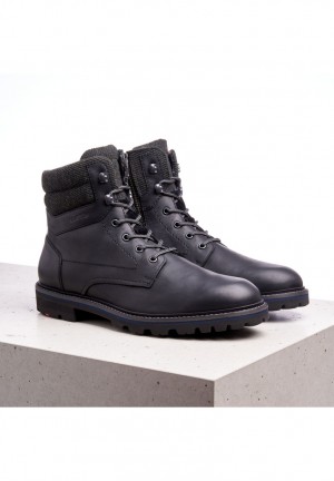 Black LLOYD FLAVIO Men's Ankle Boots | CHA831547