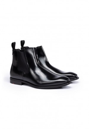 Black LLOYD WILDER Men's Ankle Boots | EBC951437
